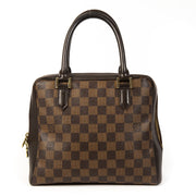 Authentieke Tweedehands Louis Vuitton Damier Ebene Brera Top Handle Bag juiste prijs veilig online shoppen luxe merken webshop winkelen Antwerpen België mode fashion