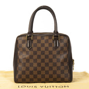 Authentieke Tweedehands Louis Vuitton Damier Ebene Brera Top Handle Bag juiste prijs veilig online shoppen luxe merken webshop winkelen Antwerpen België mode fashion