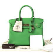 Hermès 30 Bambou Vert Foncé Togo RGHW HSS full set brand new exclusively available