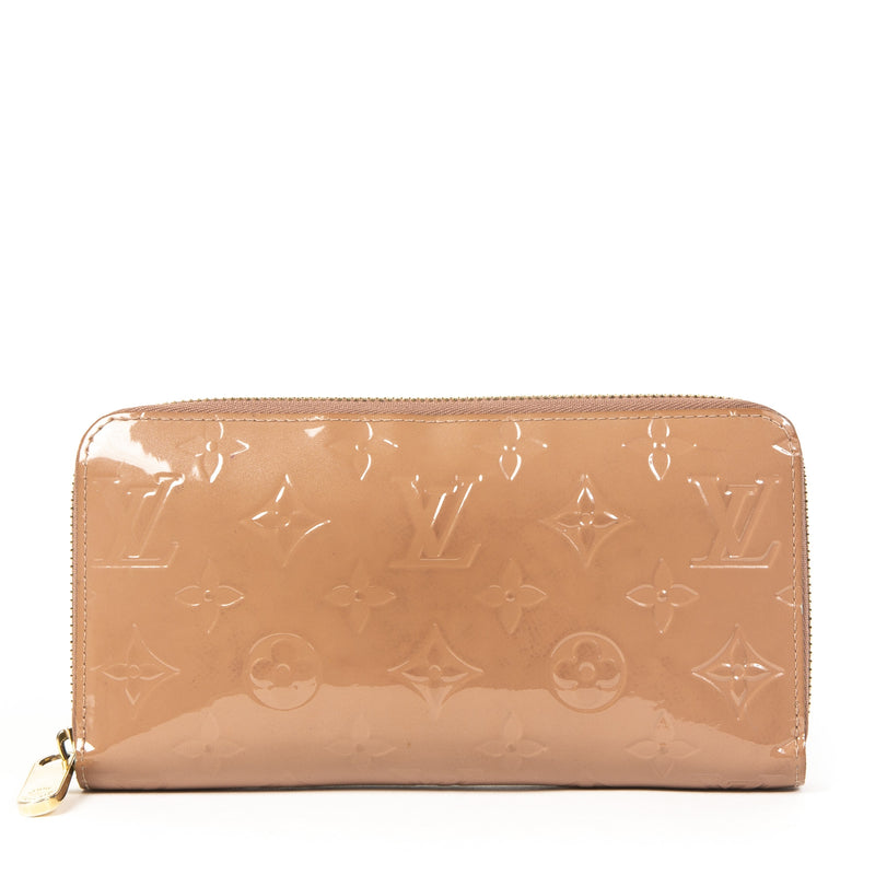 Louis Vuitton Vernis Zippy Portemonnee Vieux Rose