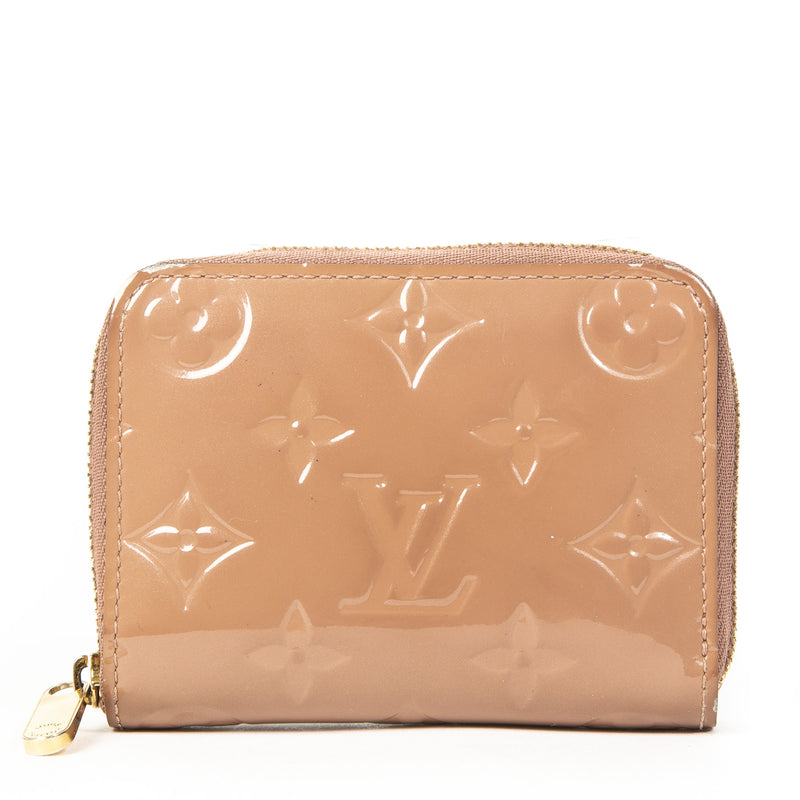 Louis Vuitton Vernis Zippy Compact Wallet Vieux Rose