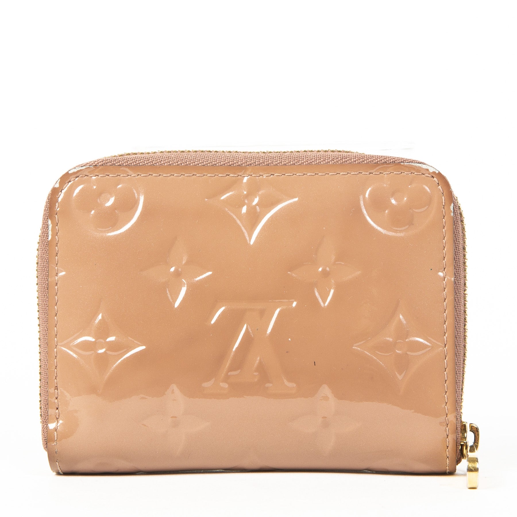 Louis Vuitton Vernis Zippy Compact Wallet Vieux Rose