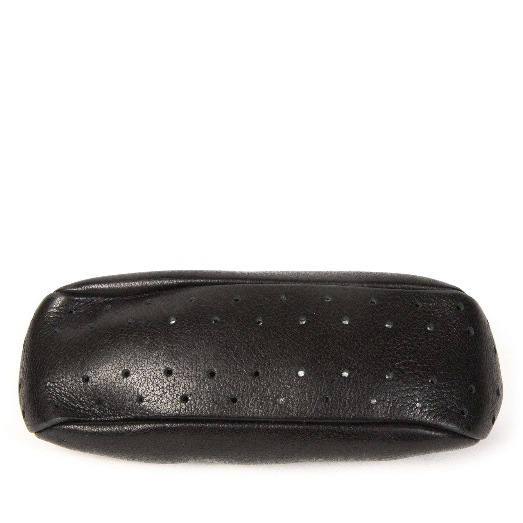 Authentieke tweedehands Delvaux Black Leather Pochette juiste prijs veilig online winkelen LabelLOV webshop luxe merken