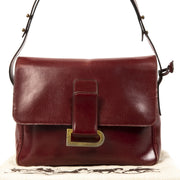 Delvaux Burgundy poirier Shoulder Bag