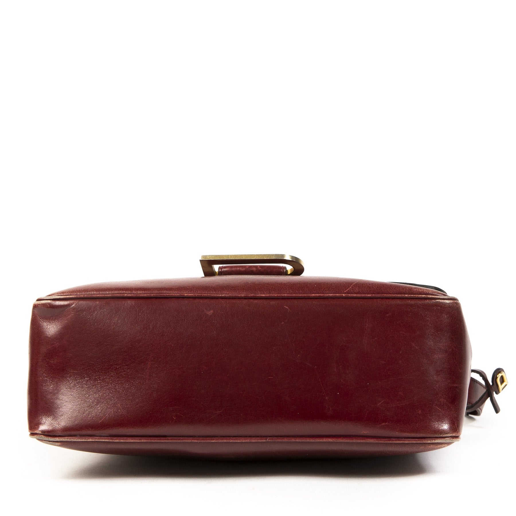 Delvaux Burgundy poirier Shoulder Bag
