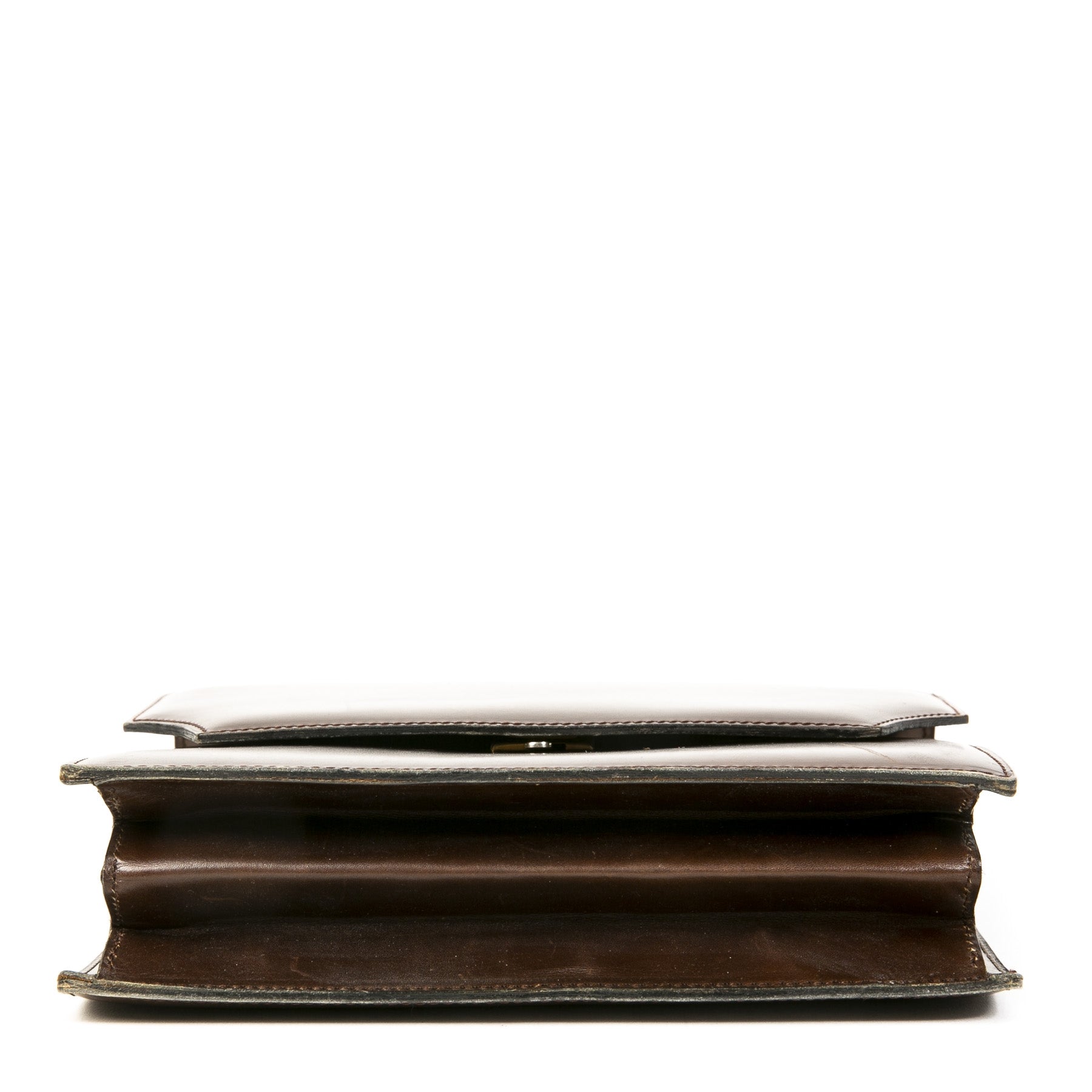 Delvaux Brown Top Handle Bag