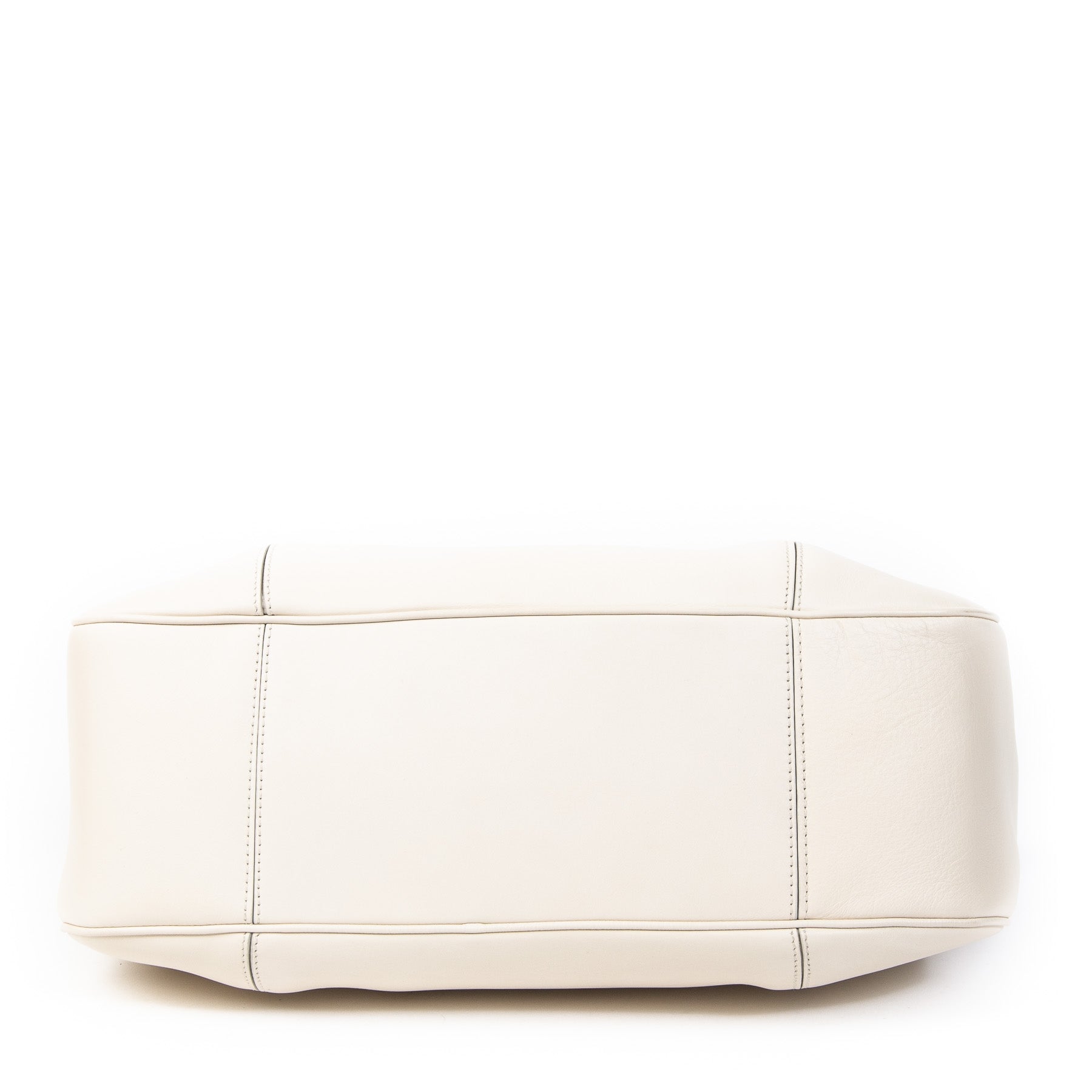 Authentieke Tweedehands Salvatore Ferragamo White Chain Tote Bag juiste prijs veilig online shoppen luxe merken webshop winkelen Antwerpen België mode fashion