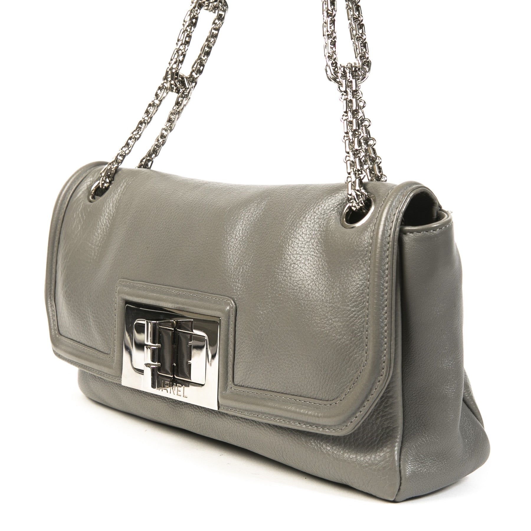 Chanel Charcoal Grey Flap Bag