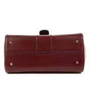 Koop deze authentieke tweedehands vintageDelvaux Vintage Burgundy Boxcalf Brillant MM bij online webshop LabelLOV.