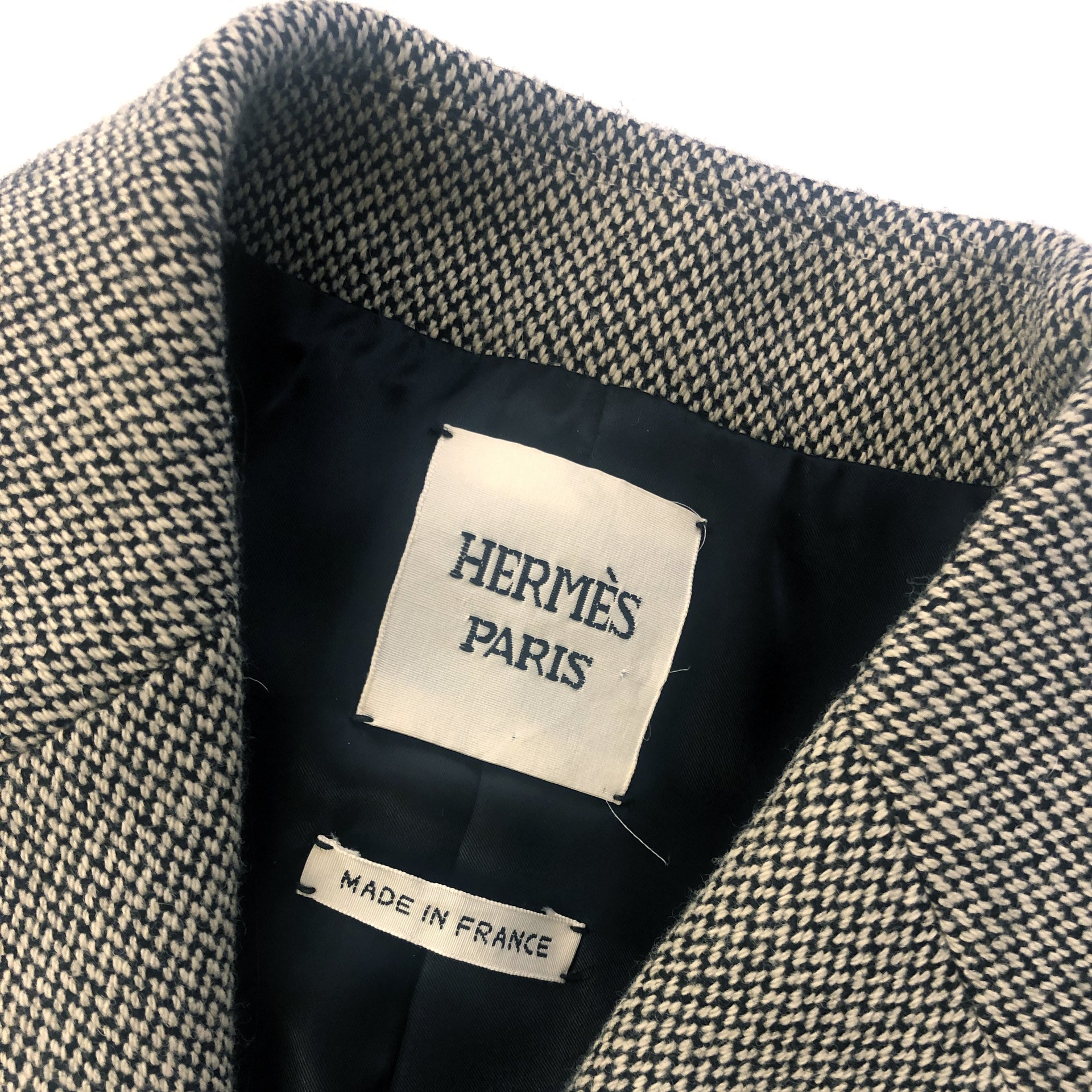 Gilet Hermès gris tweed - taille 38
