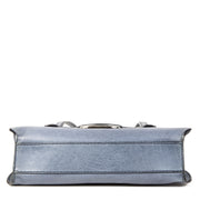 Authentieke Tweedehands Tods Blue Leather Shoulder Bag juiste prijs veilig online shoppen luxe merken webshop winkelen Antwerpen België mode fashion