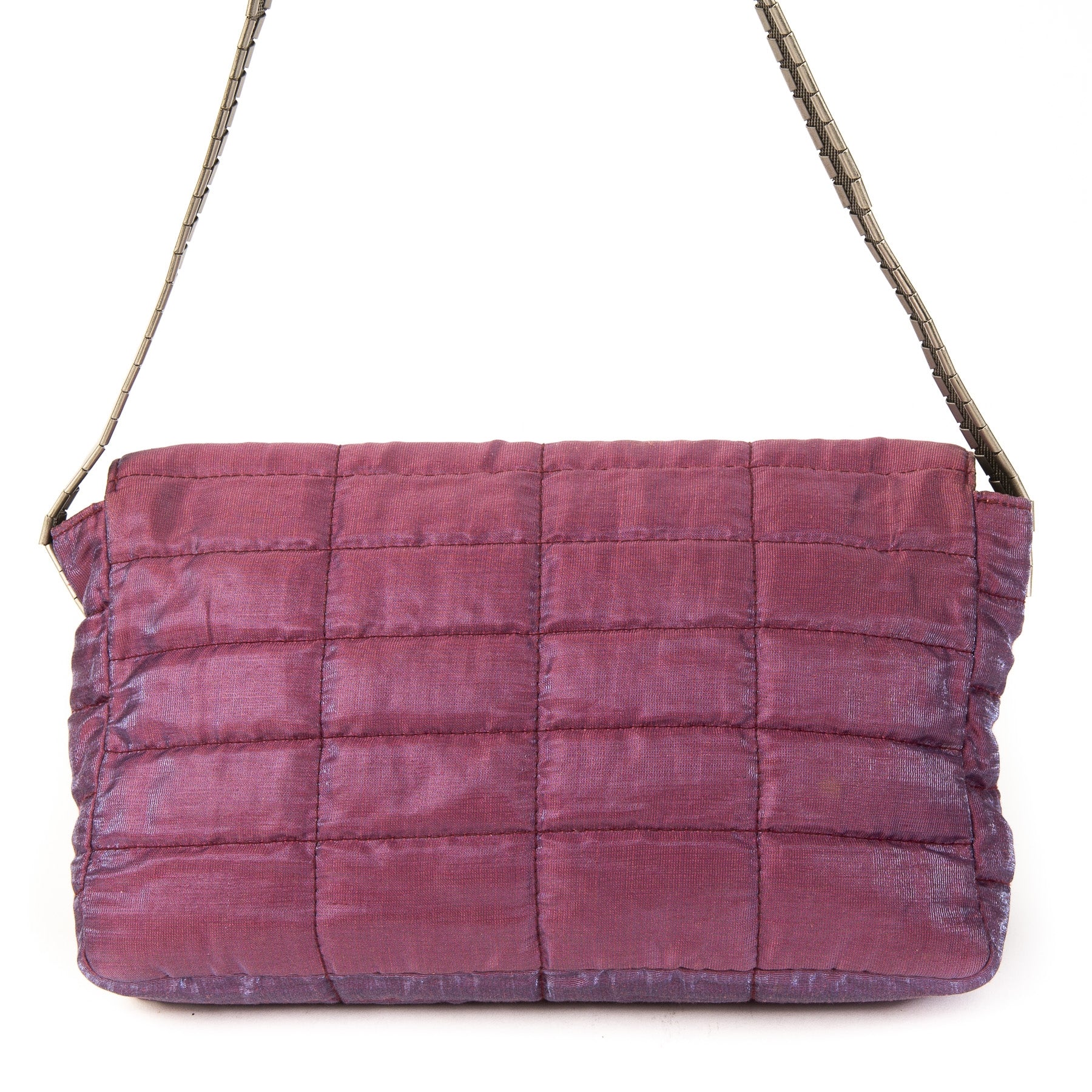 Authentieke Tweedehands Chanel Reissue Iridescent Pink Fabric Evening Bag juiste prijs veilig online shoppen luxe merken webshop winkelen Antwerpen mode fashion