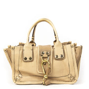 Authentieke tweedehands Chloé Beige Leather schoudertas juiste prijs veilig online winkelen LabelLOV webshop luxe merken winkelen Antwerpen België mode fashion