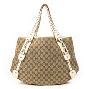 Gucci Monogram Medium Pelham Shoulder Bag Off White veilig online