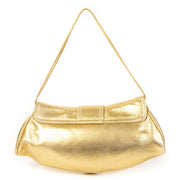 Authentieke Tweedehands Céline Gold Leather Buckle Bag juiste prijs veilig online shoppen luxe merken webshop winkelen Antwerpen België mode fashion