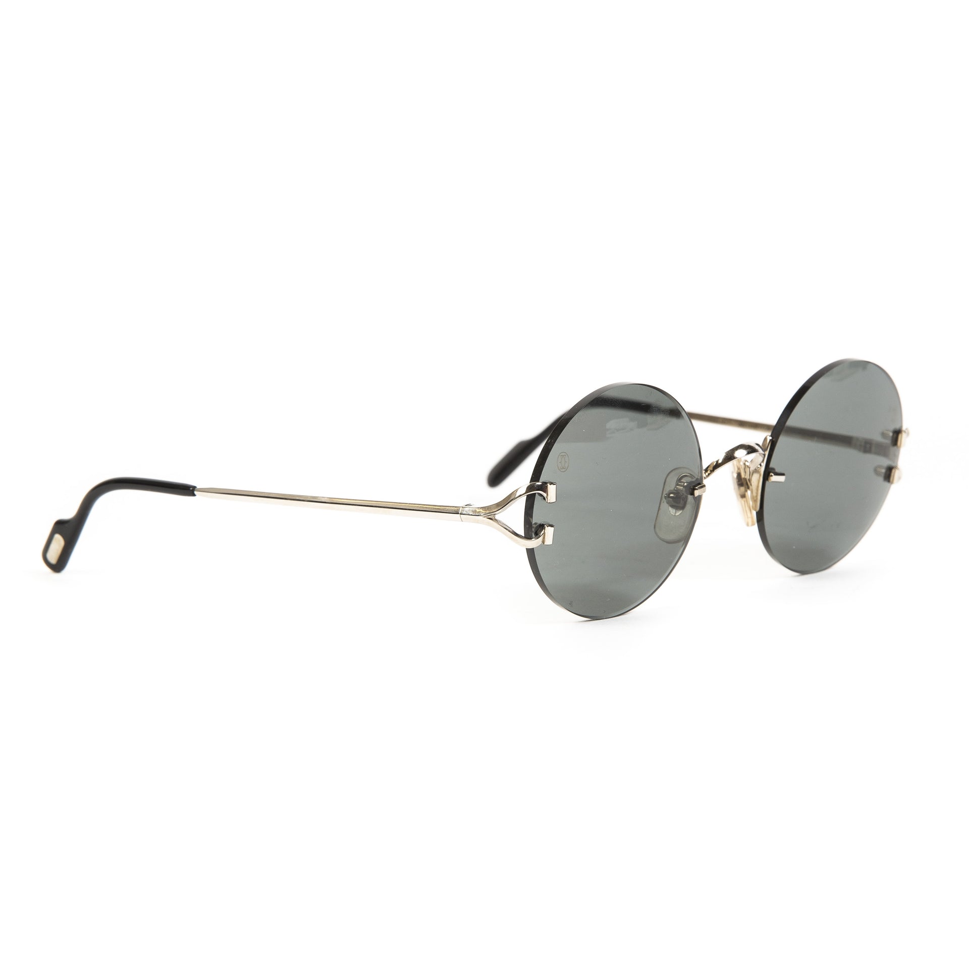 Cartier Madison Round Rimless Sunglasses