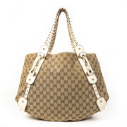 Gucci Monogram Medium Pelham Shoulder Bag Off White
