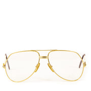 Authentieke Tweedehands Cartier Gold Tank Aviator Sunglasses juiste prijs veilig online shoppen luxe merken webshop winkelen Antwerpen België mode fashion