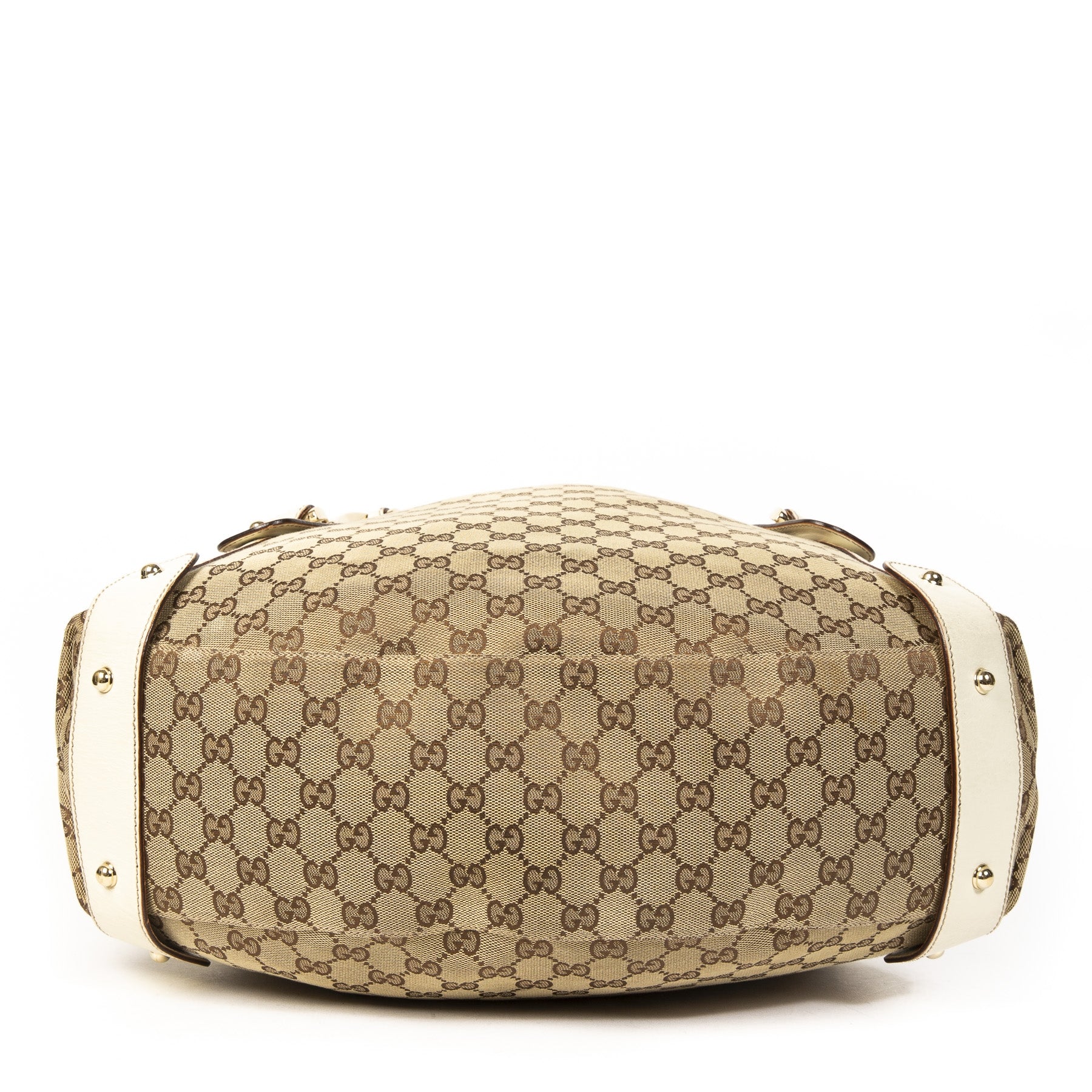 koop veilig online tegen de beste prijsGucci Monogram Medium Pelham Shoulder Bag Off White