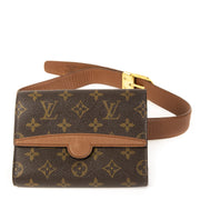 Authentieke Tweedehands Louis Vuitton Monogram Arche Belt Bag juiste prijs veilig online shoppen luxe merken webshop winkelen Antwerpen België mode fashion