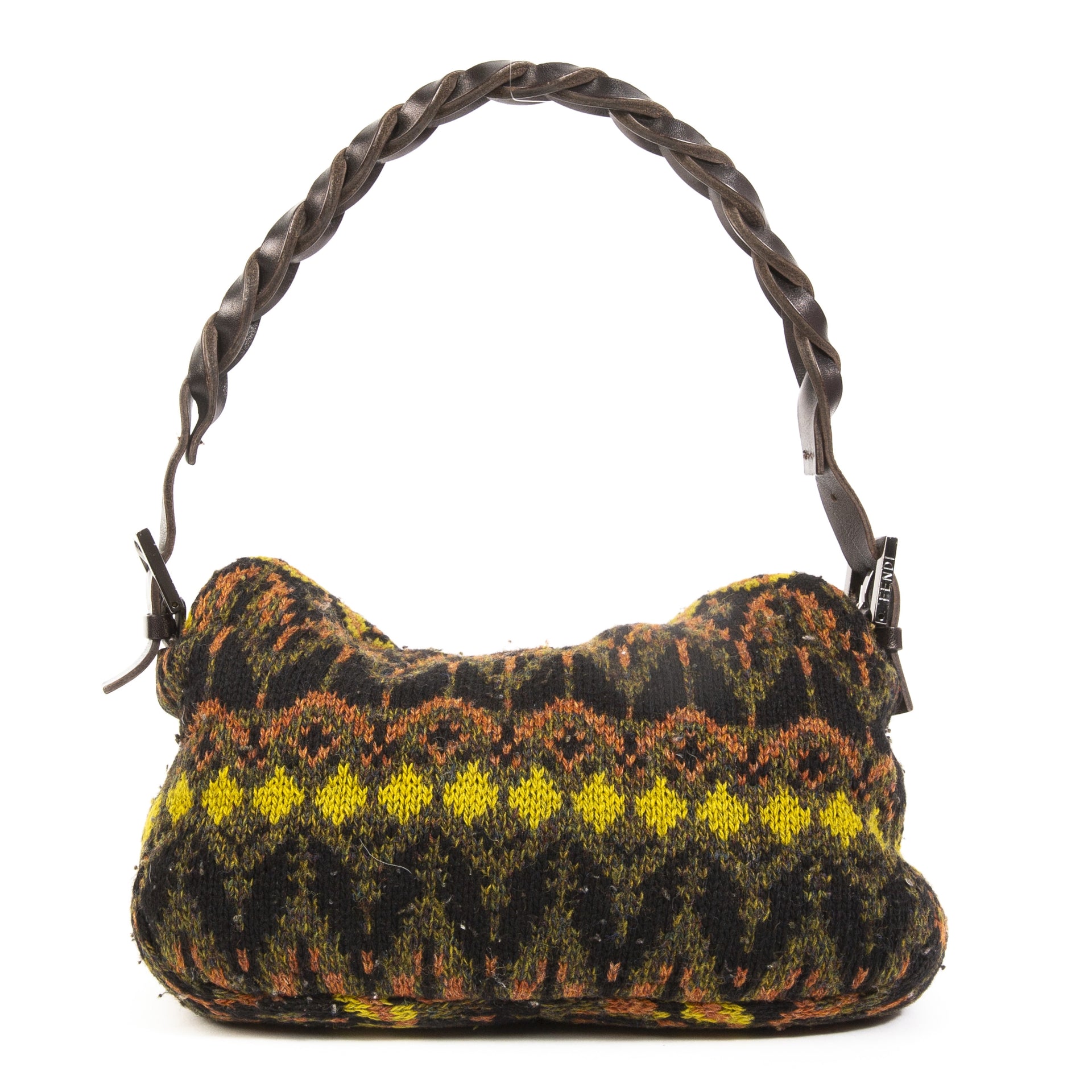 Koop deze authentieke tweedehands vintage Fendi Woven Knit Baguette Bag at online webshop LabelLOV.
