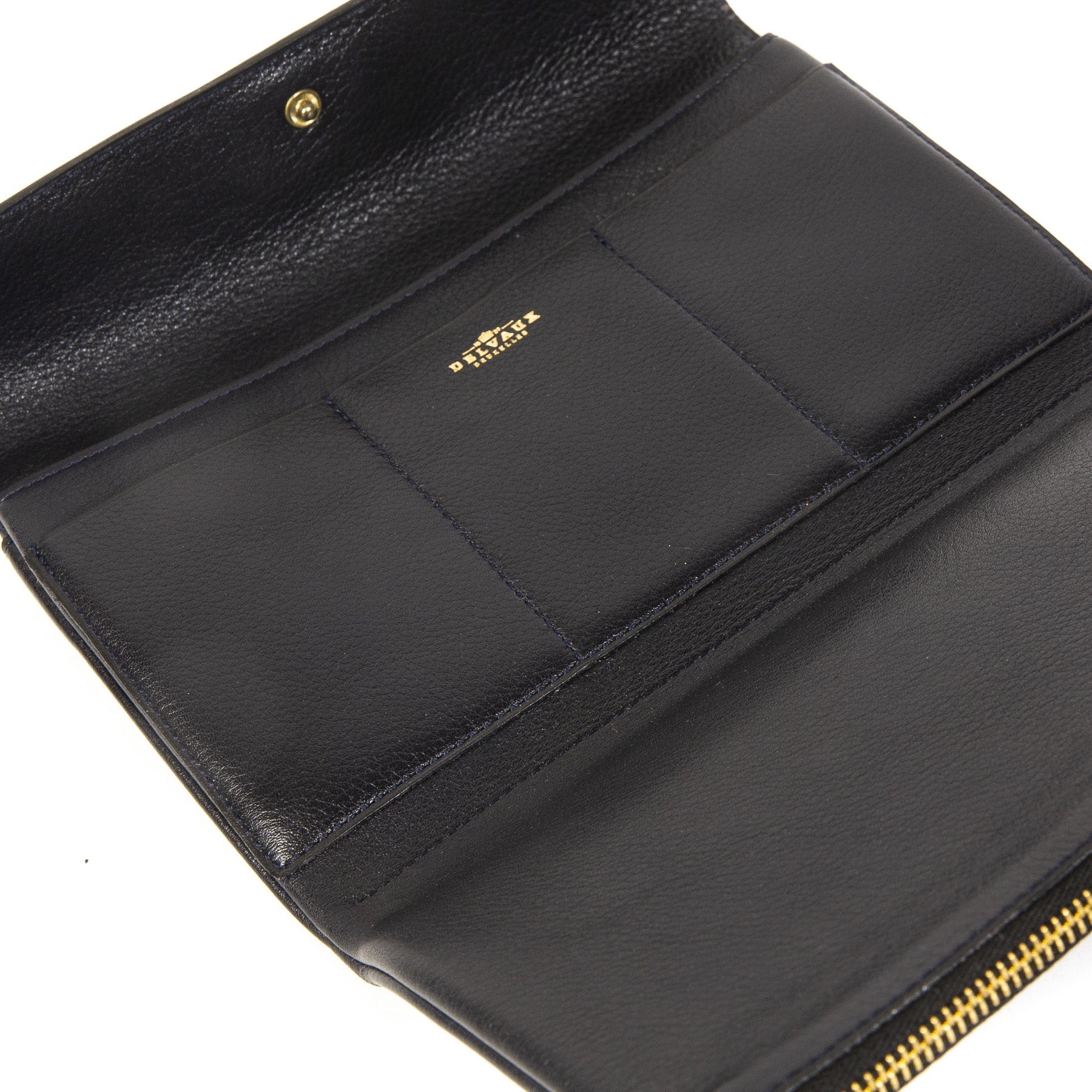 Delvaux Blue Leather Wallet