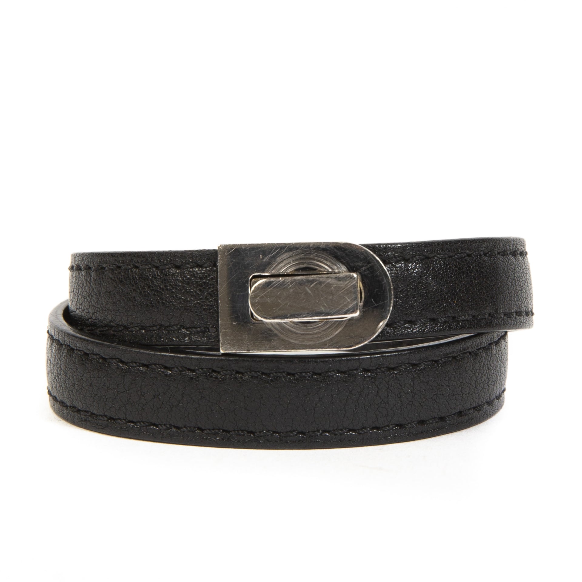 acheter en ligne seconde main Delvaux D Leather Bracelet
