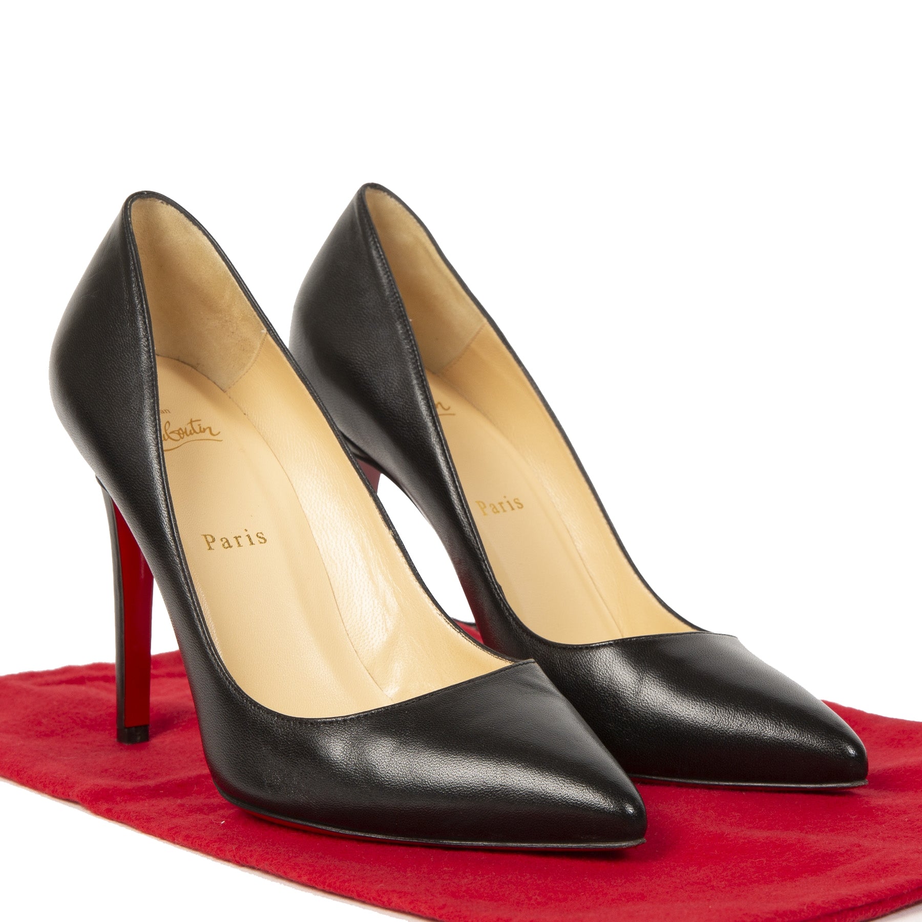 Christian Louboutin Pigalle 100 Nappa Shiny Black Pumps