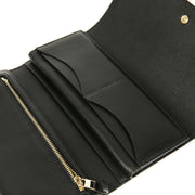 Authentieke Tweedehands Delvaux Black Leather Wallet juiste prijs veilig online shoppen luxe merken webshop winkelen Antwerpen België mode fashion