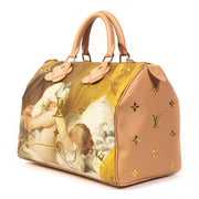 Authentieke Tweedehands Louis Vuitton Masters x Jeff Koons Pink Speedy 30 Fragonard Bag juiste prijs veilig online shoppen luxe merken webshop winkelen Antwerpen België mode fashion