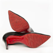 Christian Louboutin Pigalle 100 Patent Black Pumps