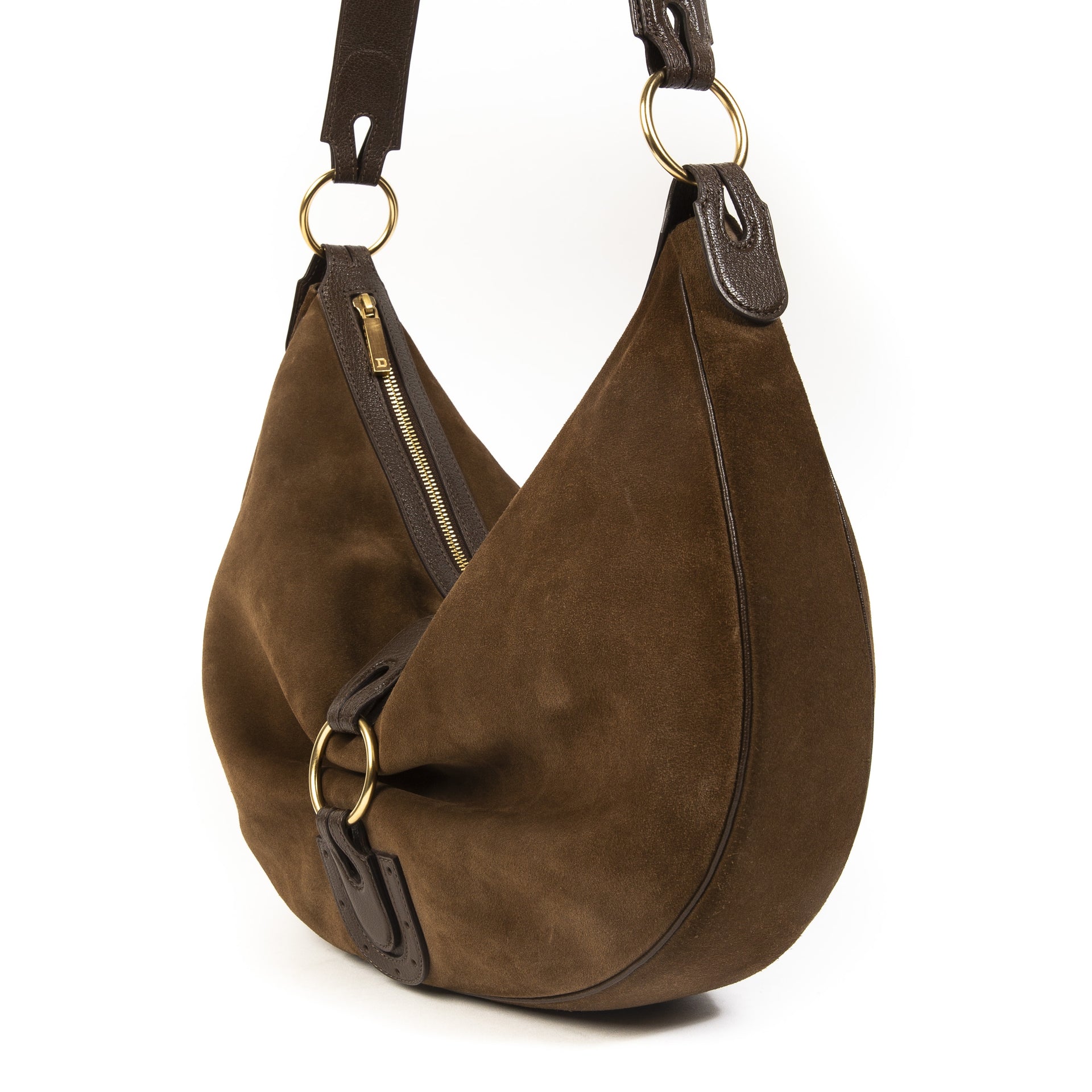 . Acheter en ligne pour le meilleur prix Delvaux Camille Gm Hobo Shoulder Brown Nubuck Brown come neuf.