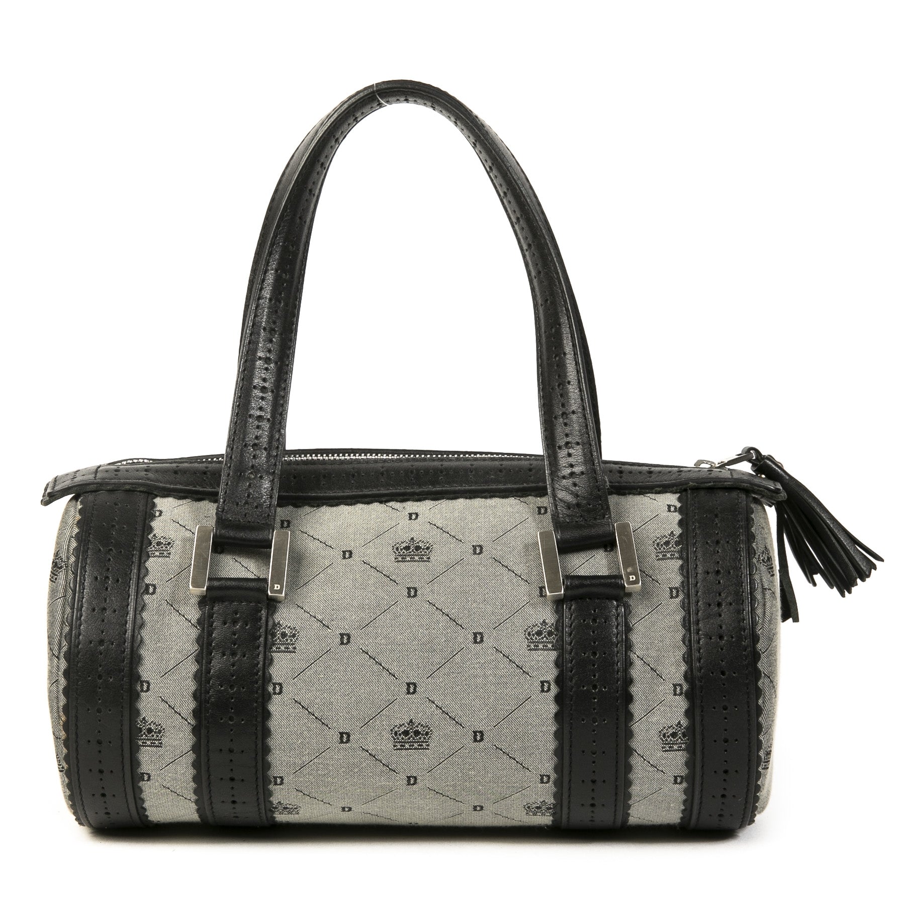 Authentieke Tweedehands Delvaux Monogram Bowling Bag juiste prijs veilig online shoppen luxe merken webshop winkelen Antwerpen België mode fashion