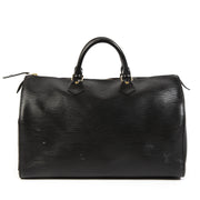Louis Vuitton Black Epi Speedy 40