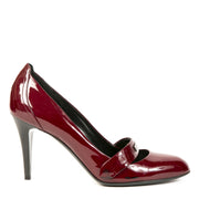Authentieke Tweedehands Burberry Burgundy Patent Leather Pumps juiste prijs veilig online shoppen luxe merken webshop winkelen Antwerpen België mode fashion