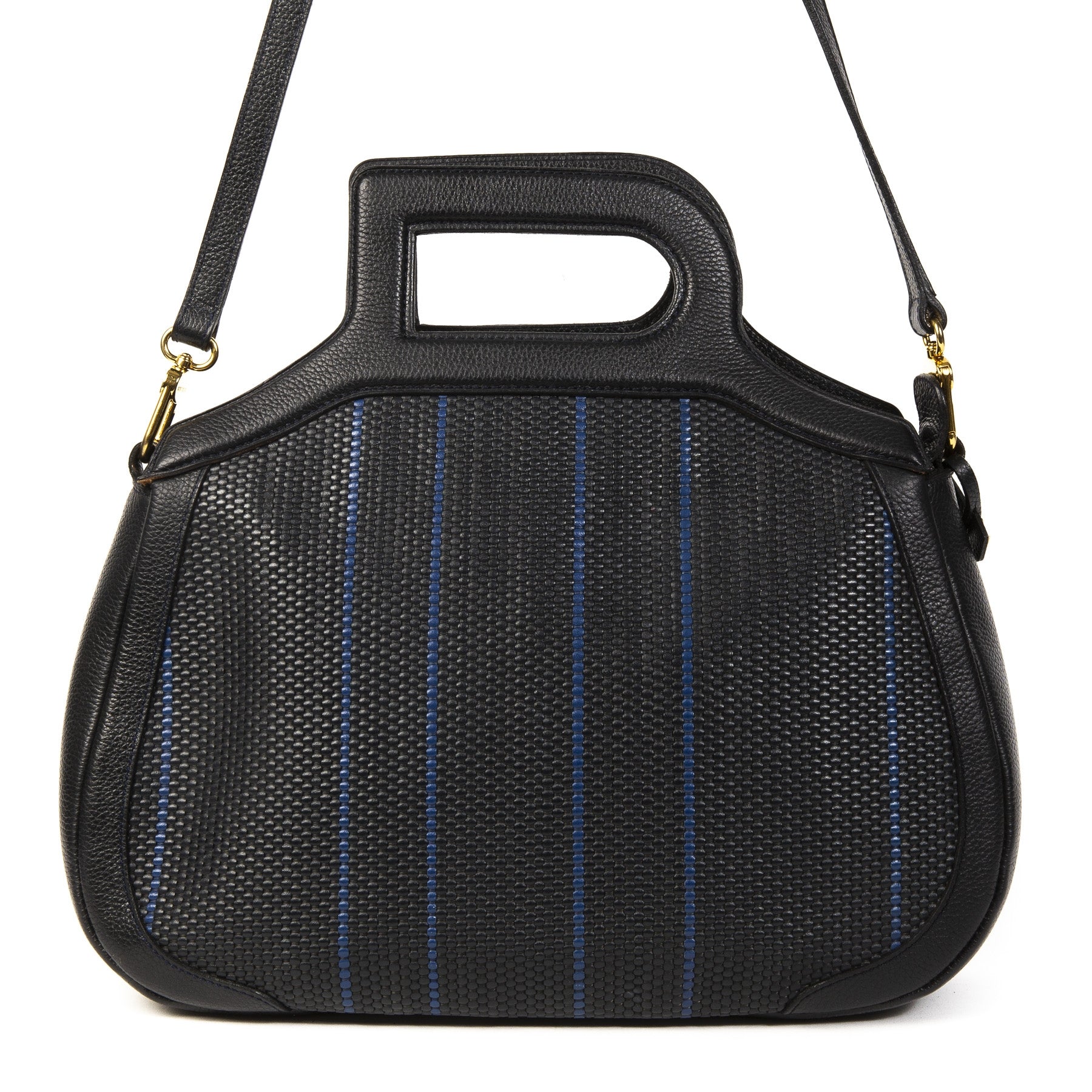 Delvaux Toile De Cuir Top Handle Bag