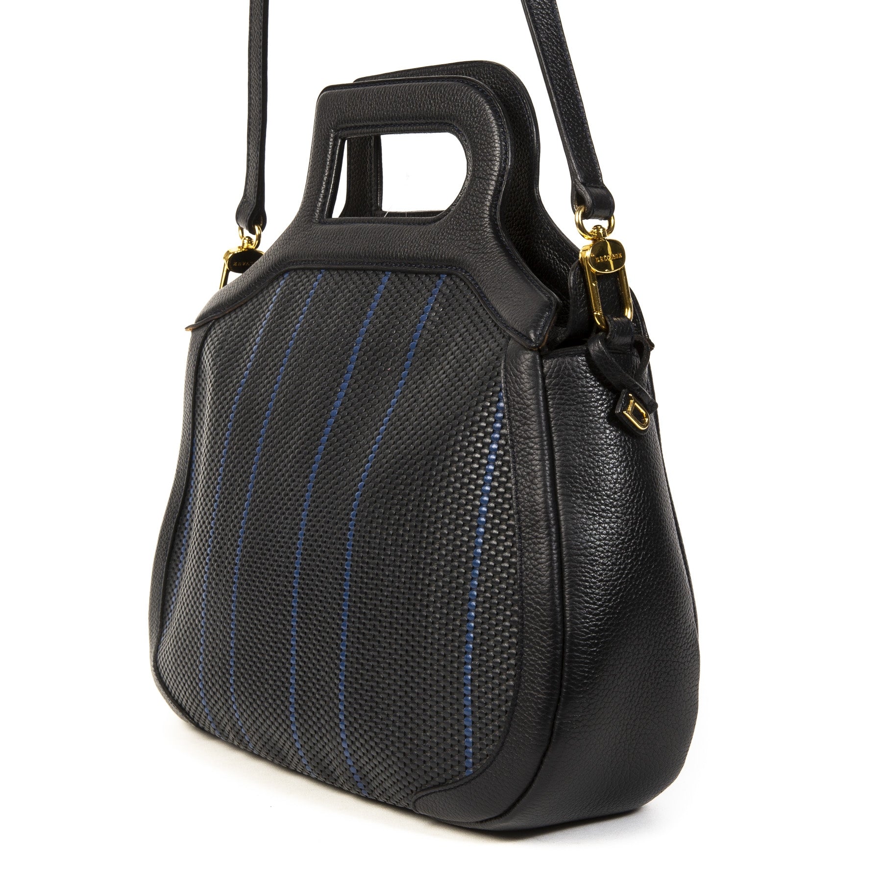 Delvaux Toile De Cuir Top Handle Bag