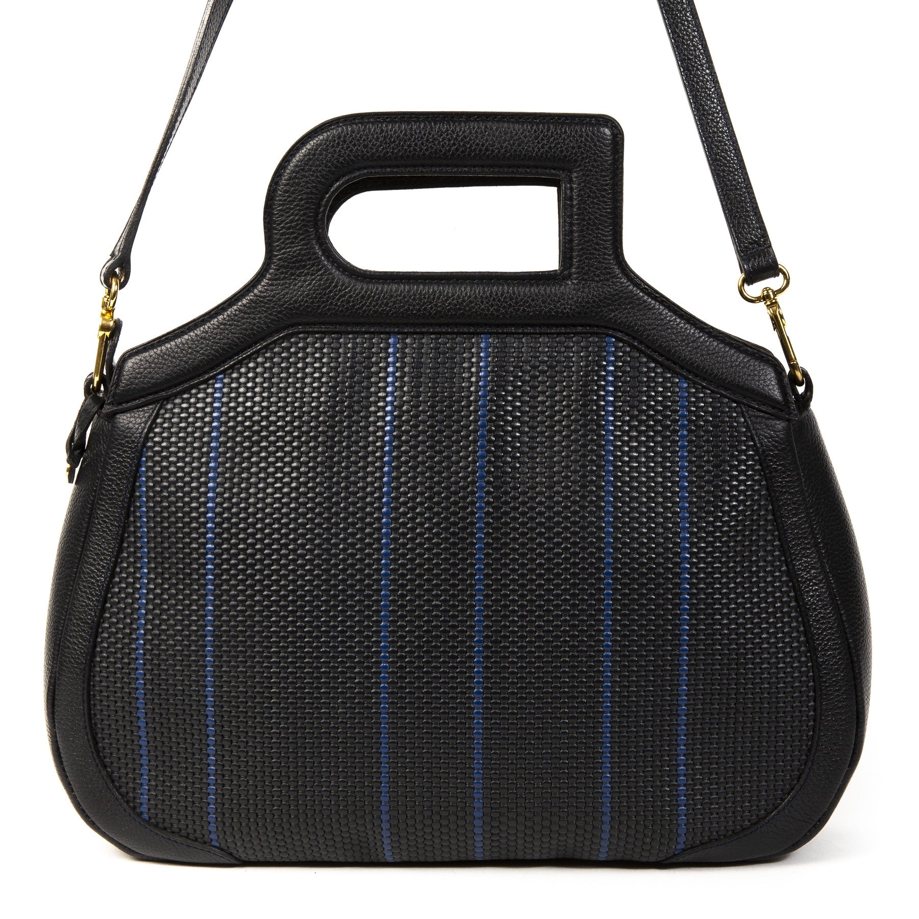 Delvaux Toile De Cuir Top Handle Bag