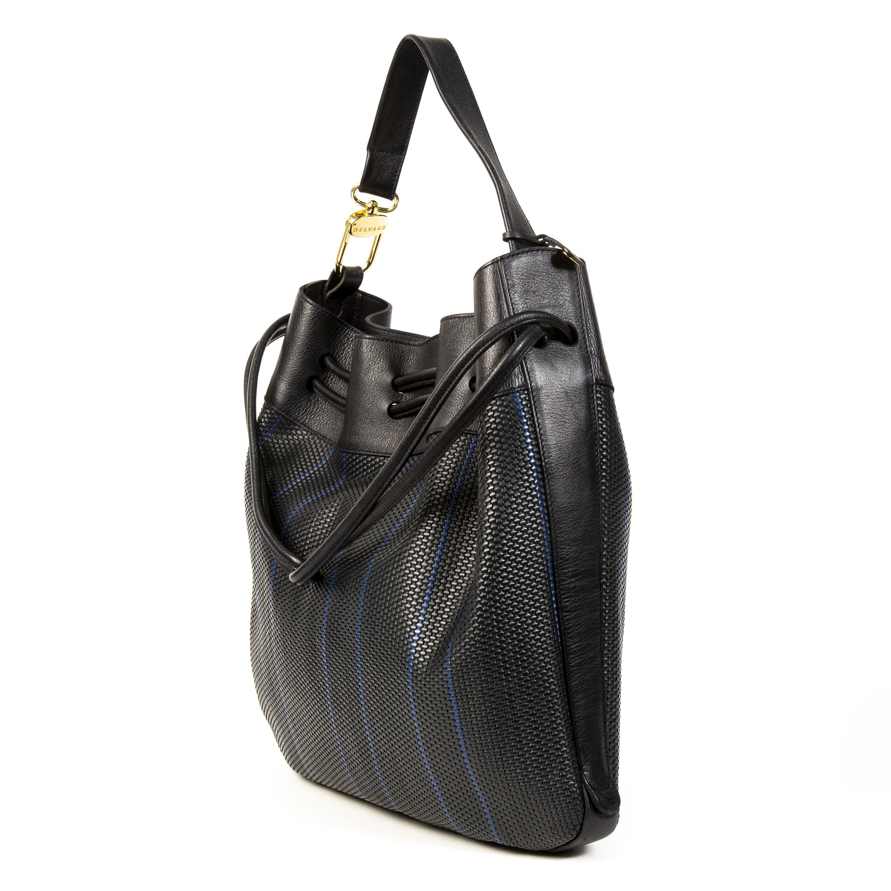 Delvaux Toile De Cuir Bucket Bag