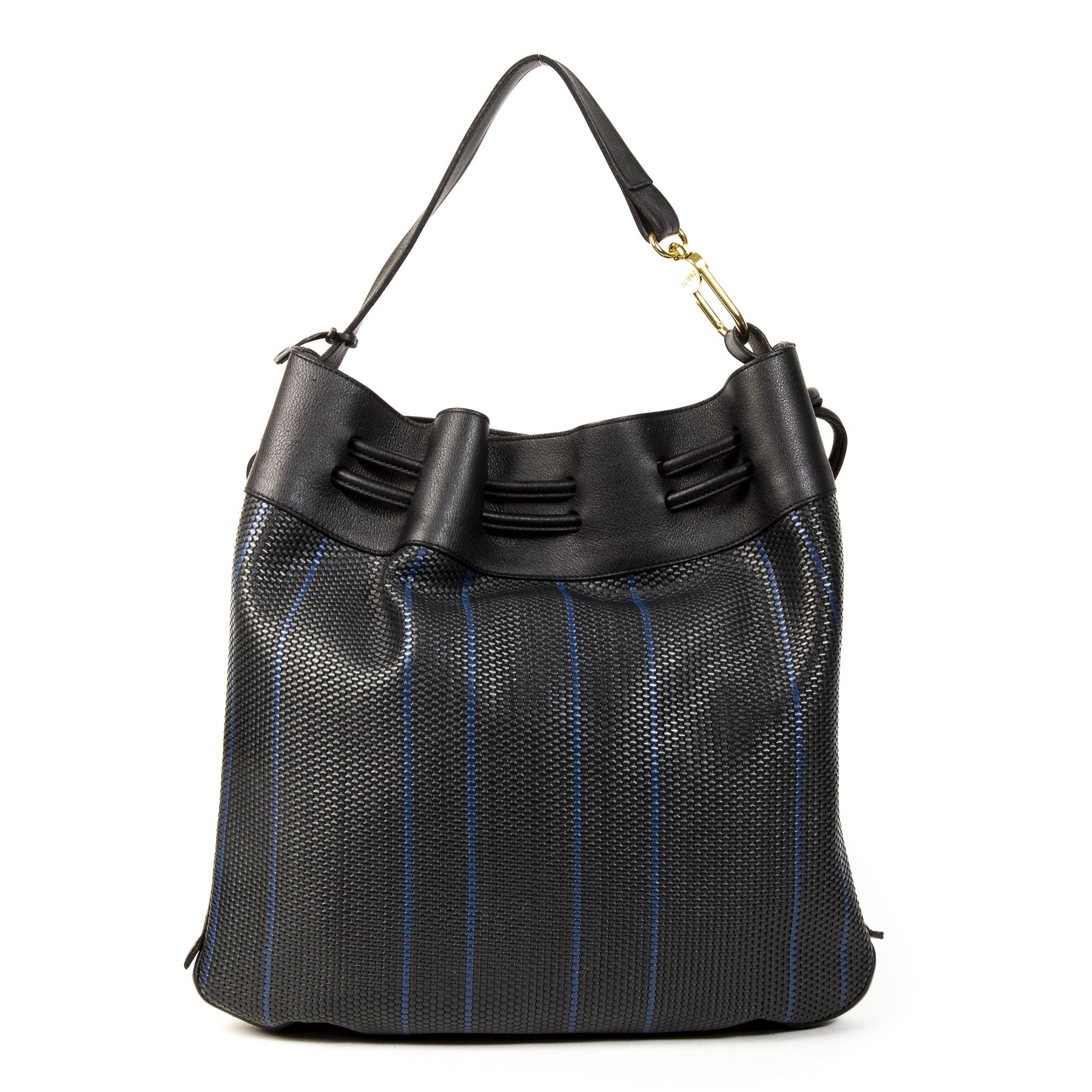 Delvaux Toile De Cuir Bucket Bag