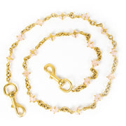 Valentino Gold Rose Quartz Strap. Buy authentic secondhand chain belt Valentino items at labellov antwerp. Veilige betaling. Koop online echte tweedehands designer items van Valentino bij labellov. Safe payment. Designer vintage.