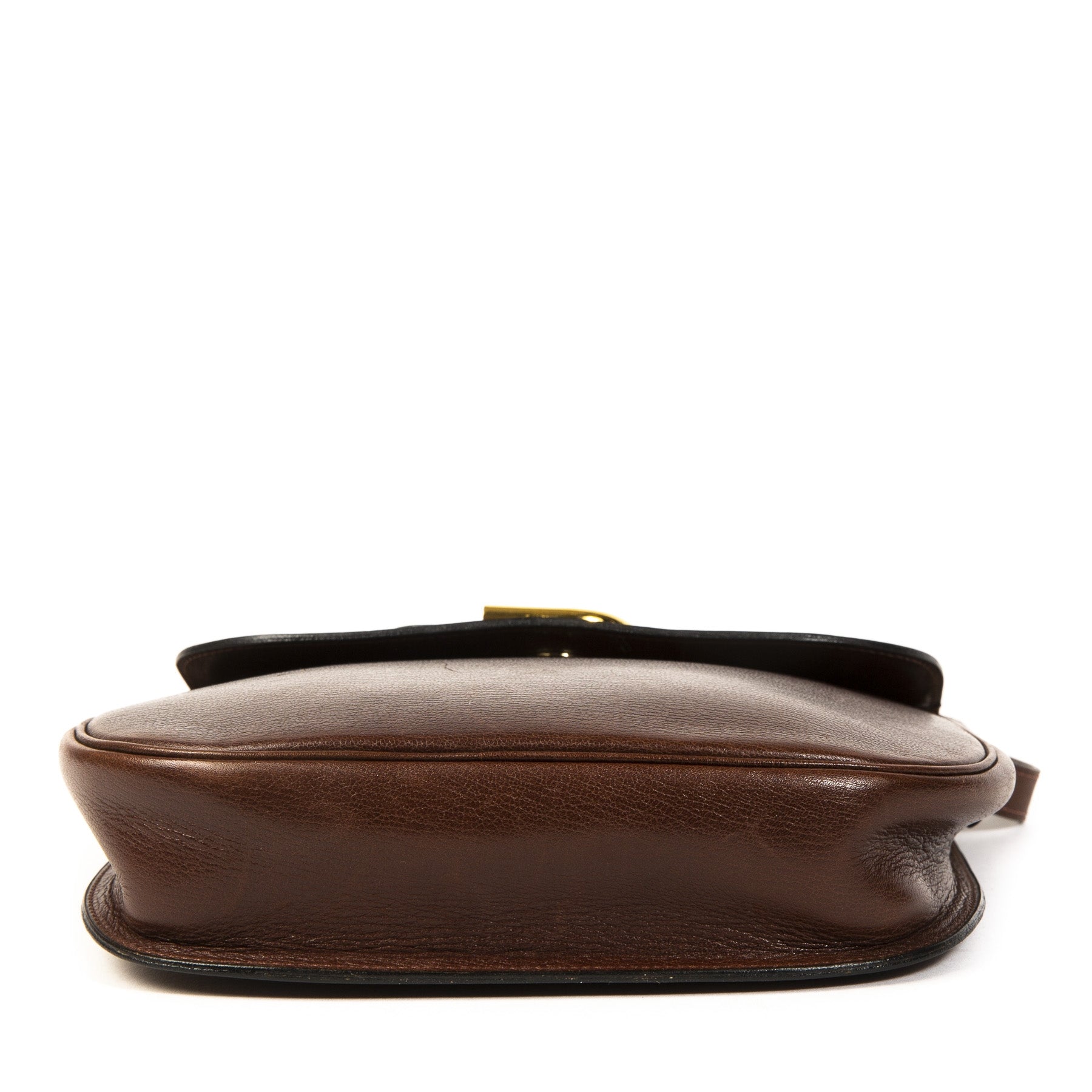 Authentieke Tweedehands Delvaux Brown D Crossbody Bag juiste prijs veilig online shoppen luxe merken webshop winkelen Antwerpen België mode fashion