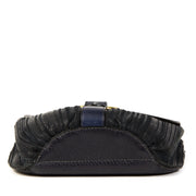 Delvaux Blue Toile de Cuir Crossbody Bag