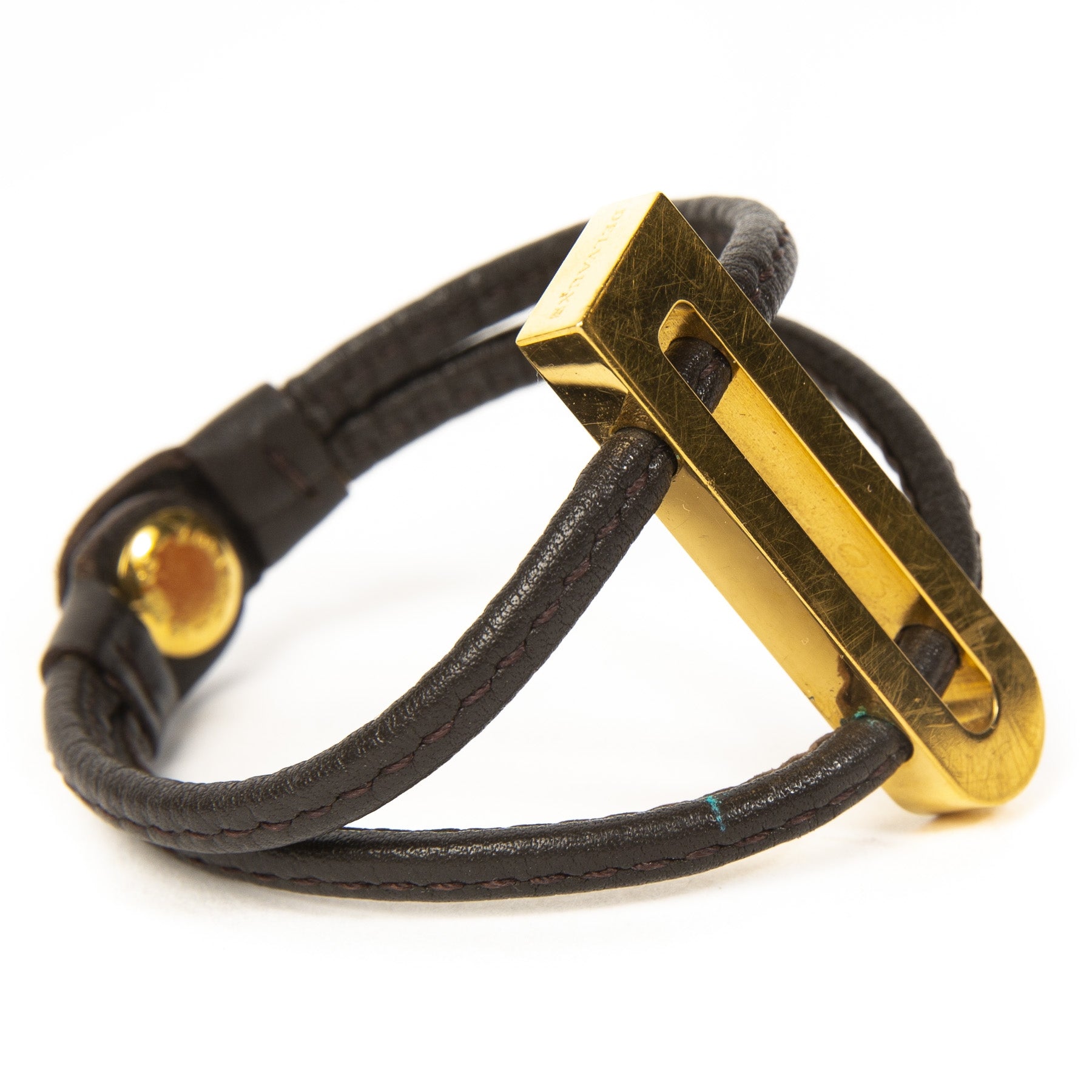 Delvaux Brown Déclic Bracelet. Buy authentic secondhand designer items from delvaux at labellov antwerp. Koop online tweedehands delvaux armband bij labellov antwerpen. veilige betaling, paiement sécurisé. Designer vintage.