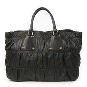We buy and sell your authentic Prada Black Matelassé Shoulder Bag