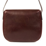 Authentieke Tweedehands Delvaux Bordeaux Leather Shoulder Bag juiste prijs veilig online shoppen luxe merken webshop winkelen Antwerpen België mode fashion
