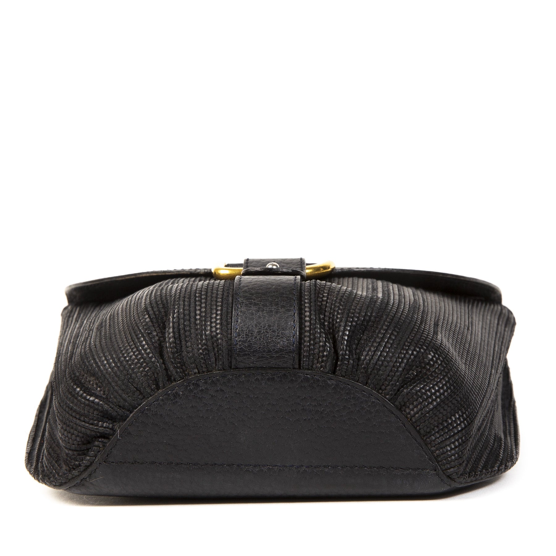 Delvaux Blue Toile de Cuir Crossbody Bag