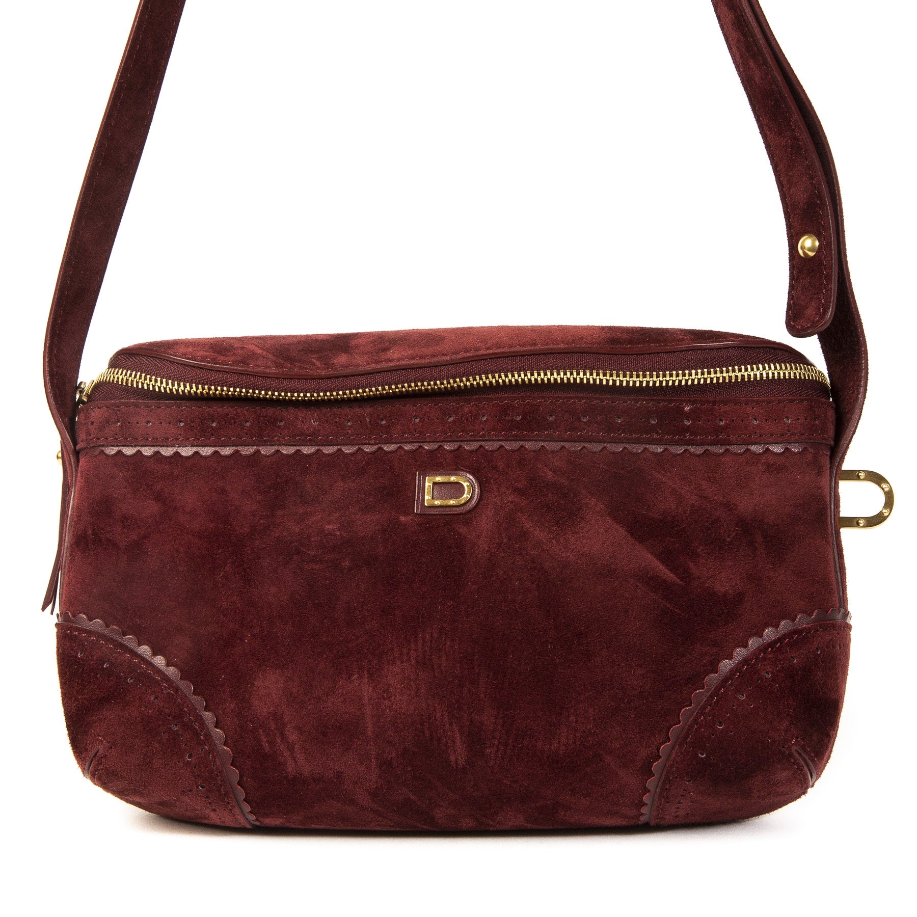 Delvaux Suede Marie Crossbody Bag