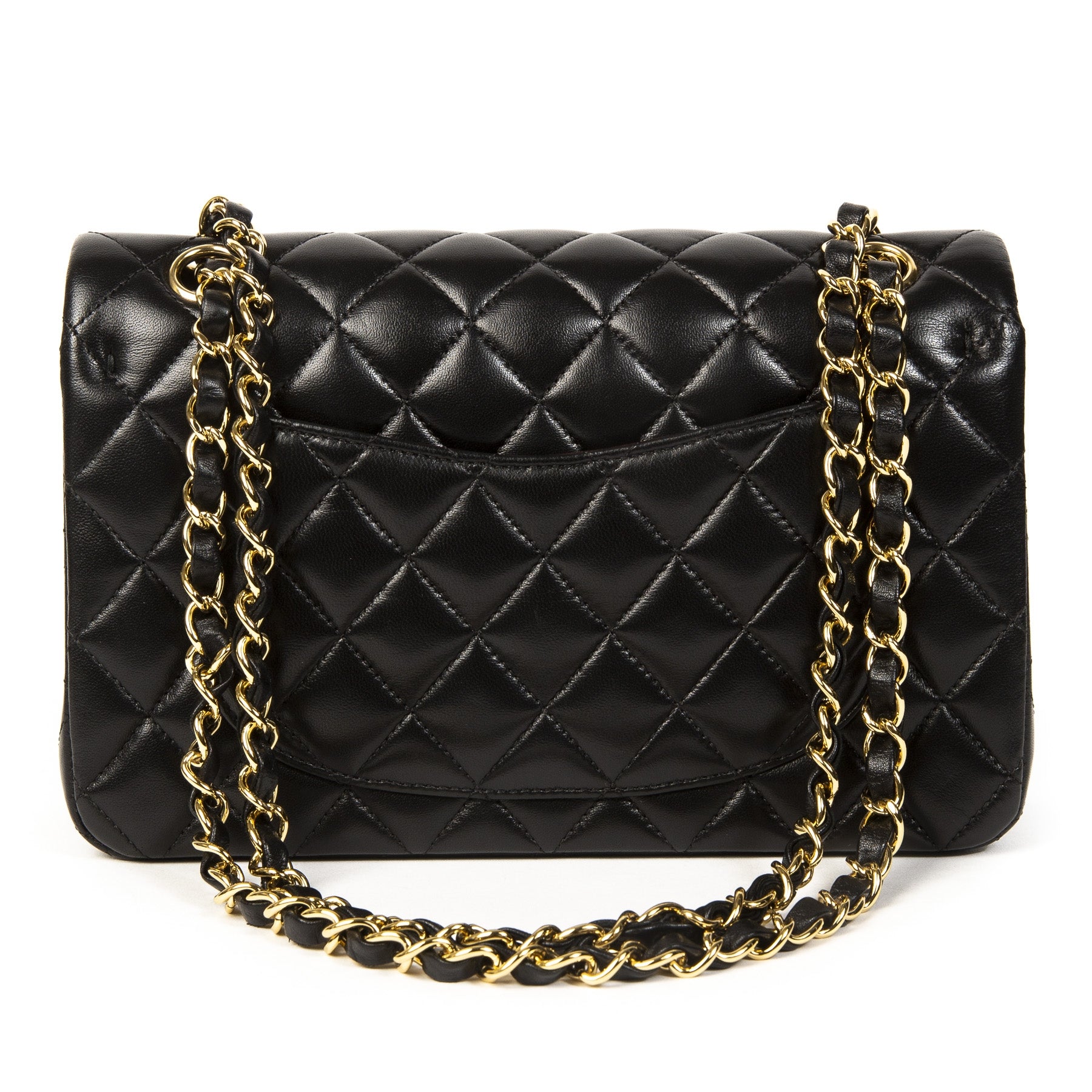 Chanel Small Black Classic Flap Bag GHW. Buy authentic secondhand chanel bag online at labellov antwerp, safe payment. Koop online tweedehands chanel classic flap bag bij labellov antwerpen, veilige betalinng. Designer vintage. Iconic chanel bag.