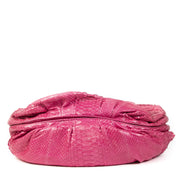 Zagliani Pink Python Puffy Hobo Bag te koop bij Labellov tweedehands luxe